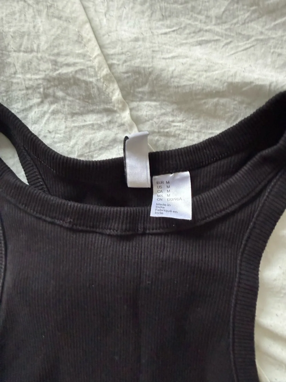 Ribbed Racerback Crop Tank Tops - Black & Sage - Picture 3 of 4